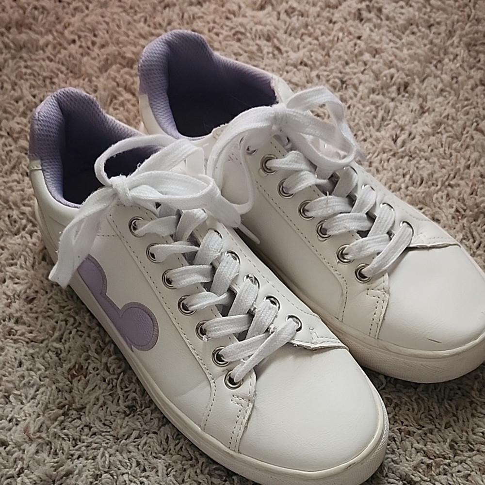 Disney White and Purple Sneakers